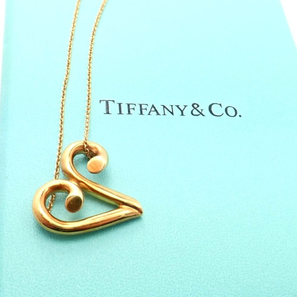 Tiffany & Co Picasso 18k Yellow Gold Large Zodiac Aries Pendant Necklace - Picture 2 of 10